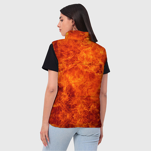 Женский жилет Disturbed: Monster Flame / 3D-Черный – фото 4