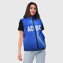 Женский жилет AC/DC: Lightning, цвет: 3D-красный — фото 2