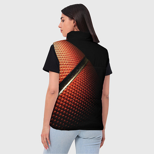 Женский жилет Баскетбольный мяч / 3D-Черный – фото 4