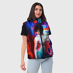 Женский жилет Ghost In The Shell 13, цвет: 3D-черный — фото 2