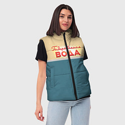 Женский жилет Газированная вода, цвет: 3D-черный — фото 2