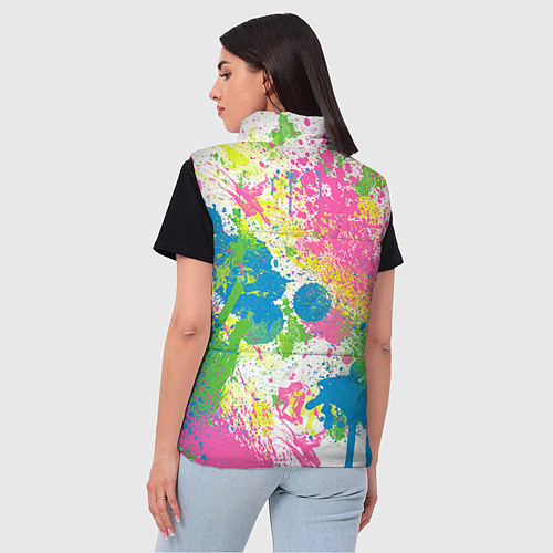 Женский жилет Брызги / 3D-Красный – фото 4