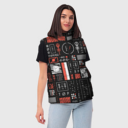 Женский жилет 21 Pilots: Geometry, цвет: 3D-красный — фото 2