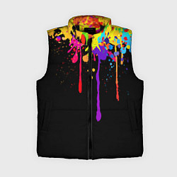 Женский жилет Краски, цвет: 3D-черный
