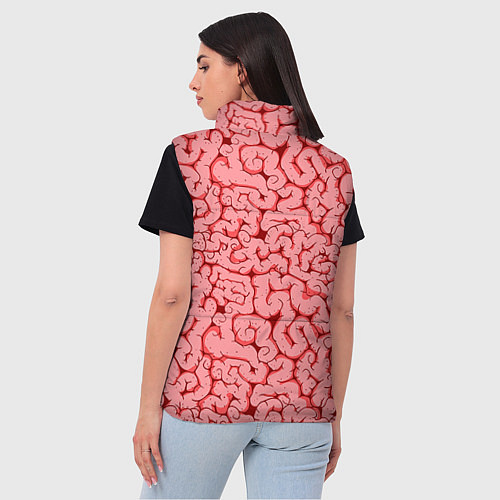 Женский жилет Мозг / 3D-Черный – фото 4