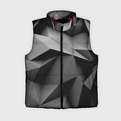Женский жилет Gray abstraction, цвет: 3D-красный