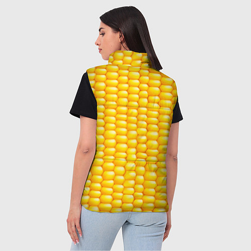 Женский жилет Сладкая вареная кукуруза / 3D-Красный – фото 4
