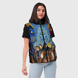 Женский жилет Dethklok: Heroes, цвет: 3D-красный — фото 2