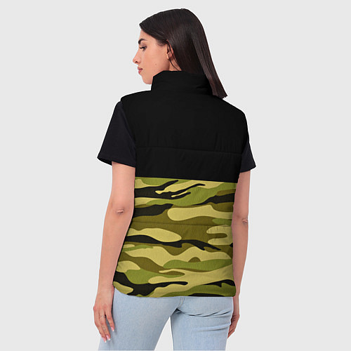 Женский жилет Лесной Камуфляж / 3D-Красный – фото 4