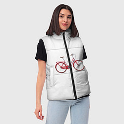 Женский жилет Велосипед, цвет: 3D-светло-серый — фото 2
