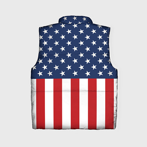 Женский жилет Флаг США / 3D-Светло-серый – фото 2