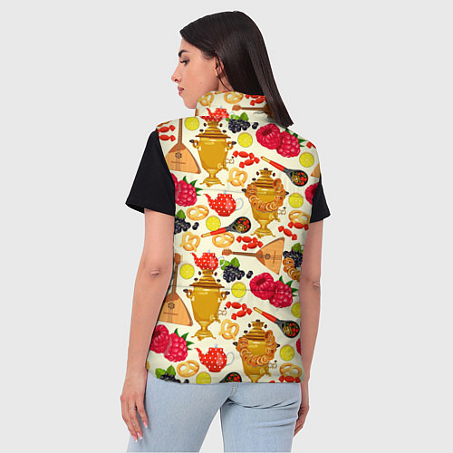 Женский жилет Народная кухня / 3D-Черный – фото 4