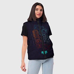 Женский жилет Blade Runner Guns, цвет: 3D-светло-серый — фото 2