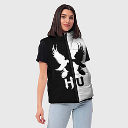 Женский жилет HU: Black & White, цвет: 3D-светло-серый — фото 2