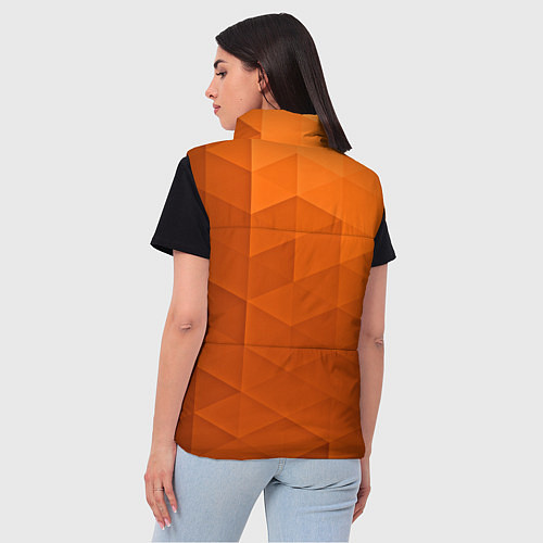 Женский жилет Orange abstraction / 3D-Светло-серый – фото 4