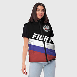 Женский жилет Fight Russia, цвет: 3D-светло-серый — фото 2