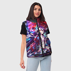 Женский жилет No Game No Life Zero, цвет: 3D-черный — фото 2