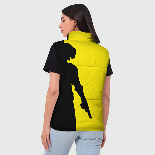 Женский жилет PUBG: Yellow Shadow / 3D-Черный – фото 4