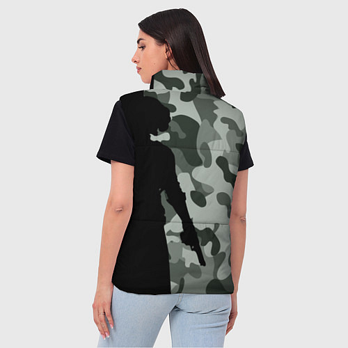 Женский жилет PUBG: Camo Shadow / 3D-Черный – фото 4