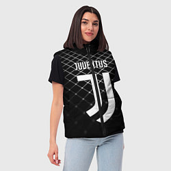 Женский жилет FC Juventus: Black Lines, цвет: 3D-красный — фото 2