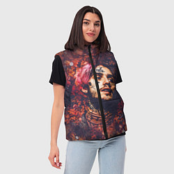 Женский жилет Lil Peep: Cry baby, цвет: 3D-черный — фото 2