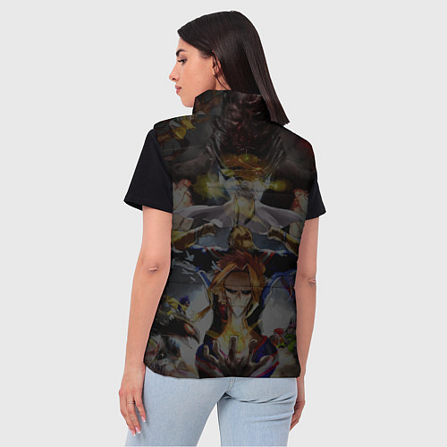 Женский жилет My Hero Academia в очках / 3D-Красный – фото 4