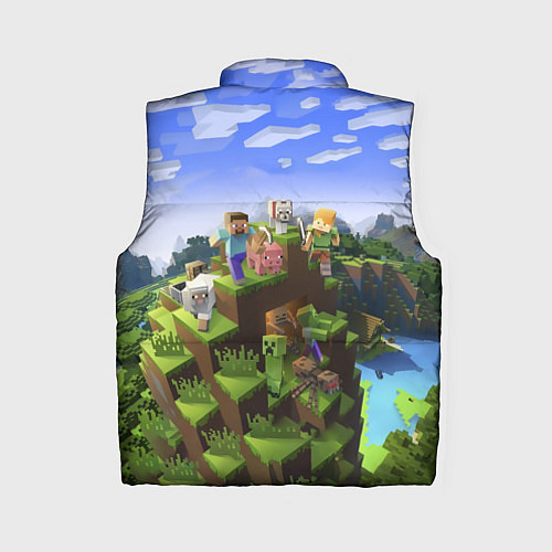 Женский жилет Руслан - Minecraft / 3D-Светло-серый – фото 2