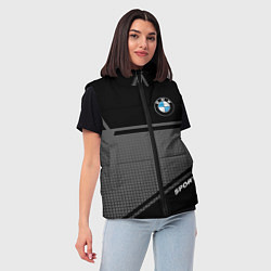 Женский жилет BMW SPORT БМВ СПОРТ, цвет: 3D-черный — фото 2