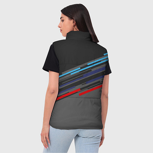 Женский жилет BMW BRAND COLOR / 3D-Черный – фото 4