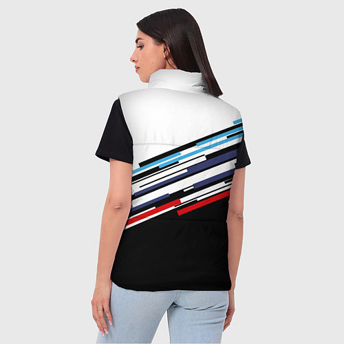 Женский жилет BMW BRAND COLOR БМВ / 3D-Черный – фото 4