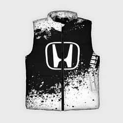 Женский жилет Honda: Black Spray, цвет: 3D-светло-серый