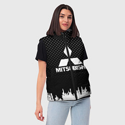 Женский жилет Mitsubishi: Black Side, цвет: 3D-красный — фото 2