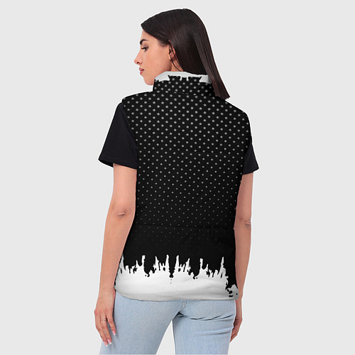 Женский жилет Mercedes-Benz: Black Side / 3D-Черный – фото 4