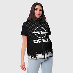 Женский жилет Opel: Black Side, цвет: 3D-красный — фото 2