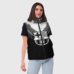 Женский жилет FC Barcelona: Black Style, цвет: 3D-красный — фото 2