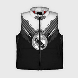 Женский жилет FC Real Madrid: Black Style, цвет: 3D-красный
