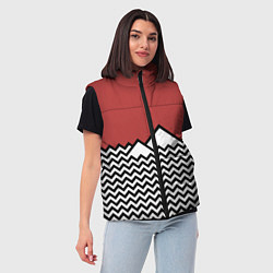 Женский жилет Горы Твин Пикс, цвет: 3D-черный — фото 2