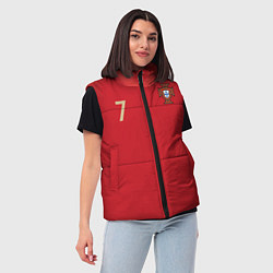 Женский жилет Роналду ЧМ-2018, цвет: 3D-черный — фото 2