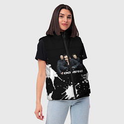 Женский жилет Группа OOMPH!, цвет: 3D-черный — фото 2