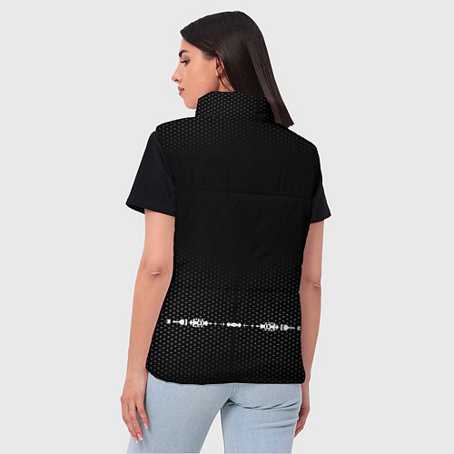 Женский жилет Mercedes: Black Abstract / 3D-Черный – фото 4