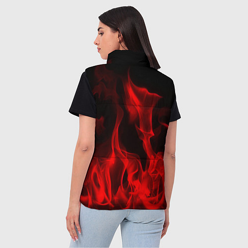 Женский жилет Thousand Foot Krutch: Red Flame / 3D-Красный – фото 4