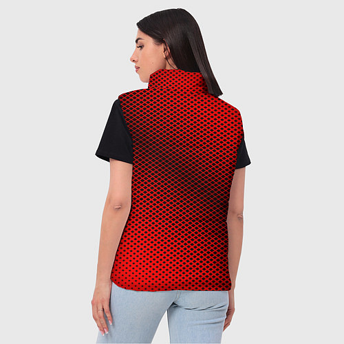 Женский жилет Mazda: Red Carbon / 3D-Черный – фото 4