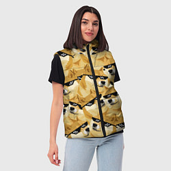 Женский жилет Doge: Deal with it, цвет: 3D-красный — фото 2