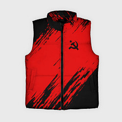 Женский жилет USSR: Red Patriot, цвет: 3D-красный