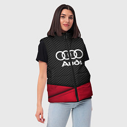 Женский жилет Audi: Grey Carbon, цвет: 3D-черный — фото 2