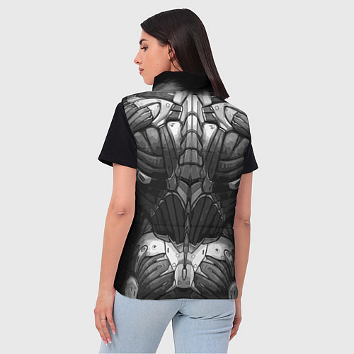 Женский жилет Экзоскелет / 3D-Черный – фото 4