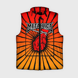 Женский жилет Metallica Fist, цвет: 3D-черный