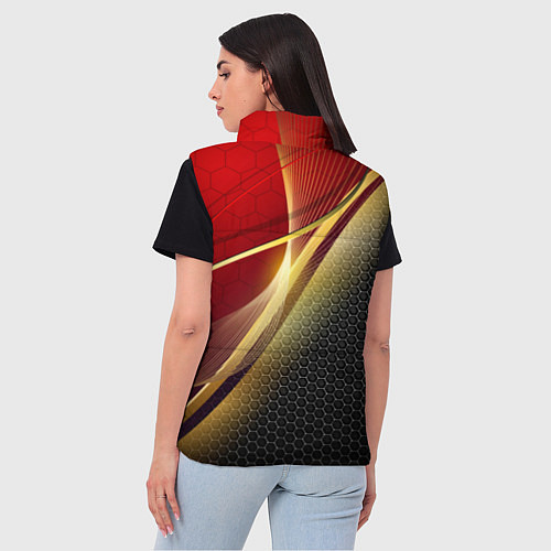 Женский жилет RUSSIA SPORT: Gold Collection / 3D-Черный – фото 4