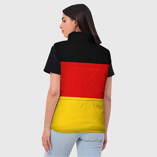 Женский жилет Немецкий футбол / 3D-Черный – фото 4