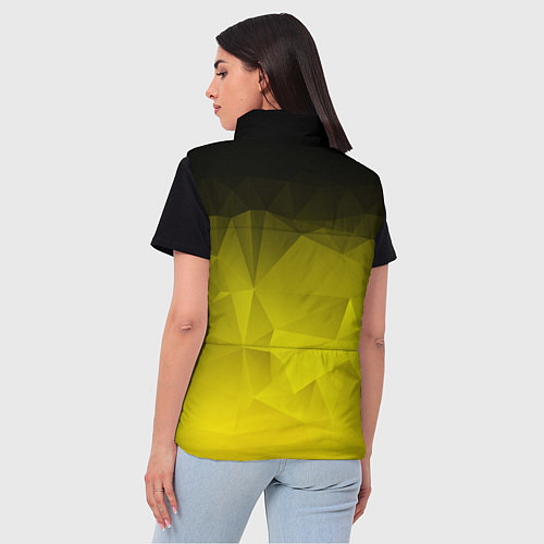 Женский жилет Cyberpunk 2077: Yellow Poly / 3D-Красный – фото 4